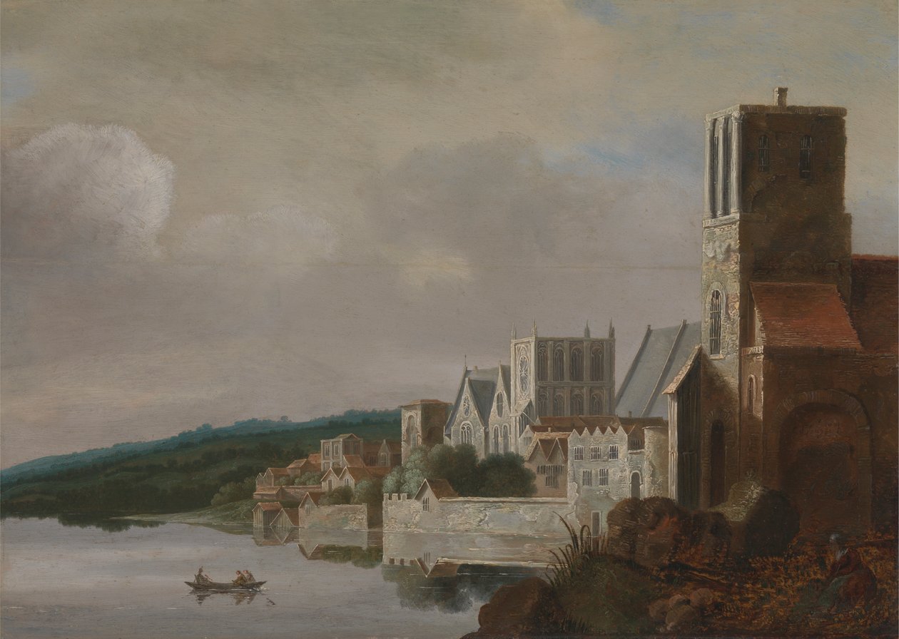 Thames Westminsterissä tekijältä Claude de Jongh