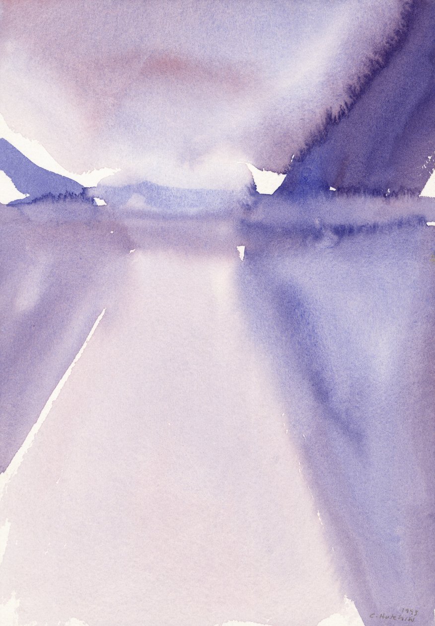 Vuorijärvi, 1993 (akvarelli) tekijältä Claudia Hutchins Puechavy