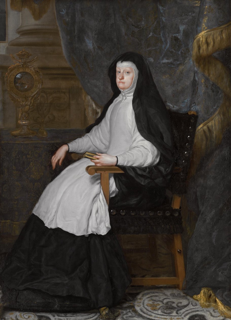 Saksa: Maria Anna von Österreich, Gemahlin König Philipps IV von Spanien, als Witwe Mariana of Austria, Consort of King Philip IV of Spain, as a Widow tekijältä Claudio Coello