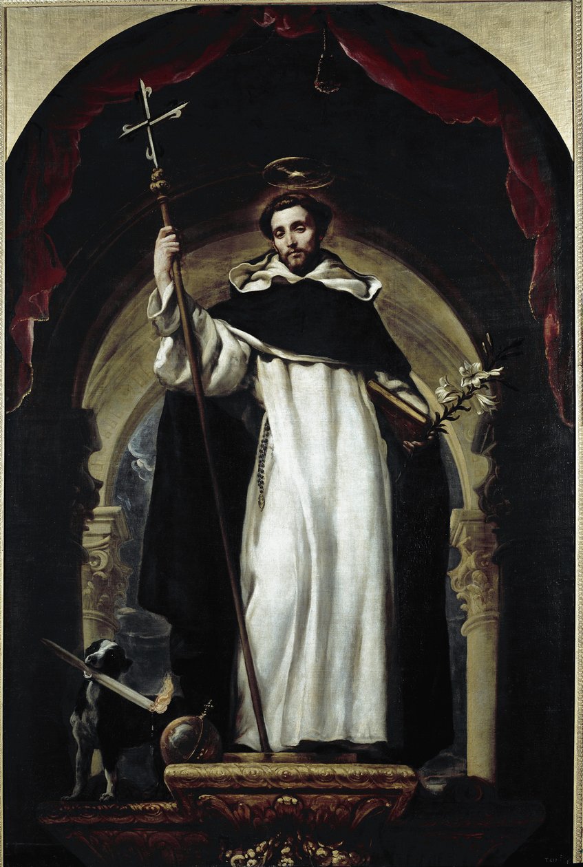 Saint Dominic (öljy kankaalle tekijältä Claudio Coello