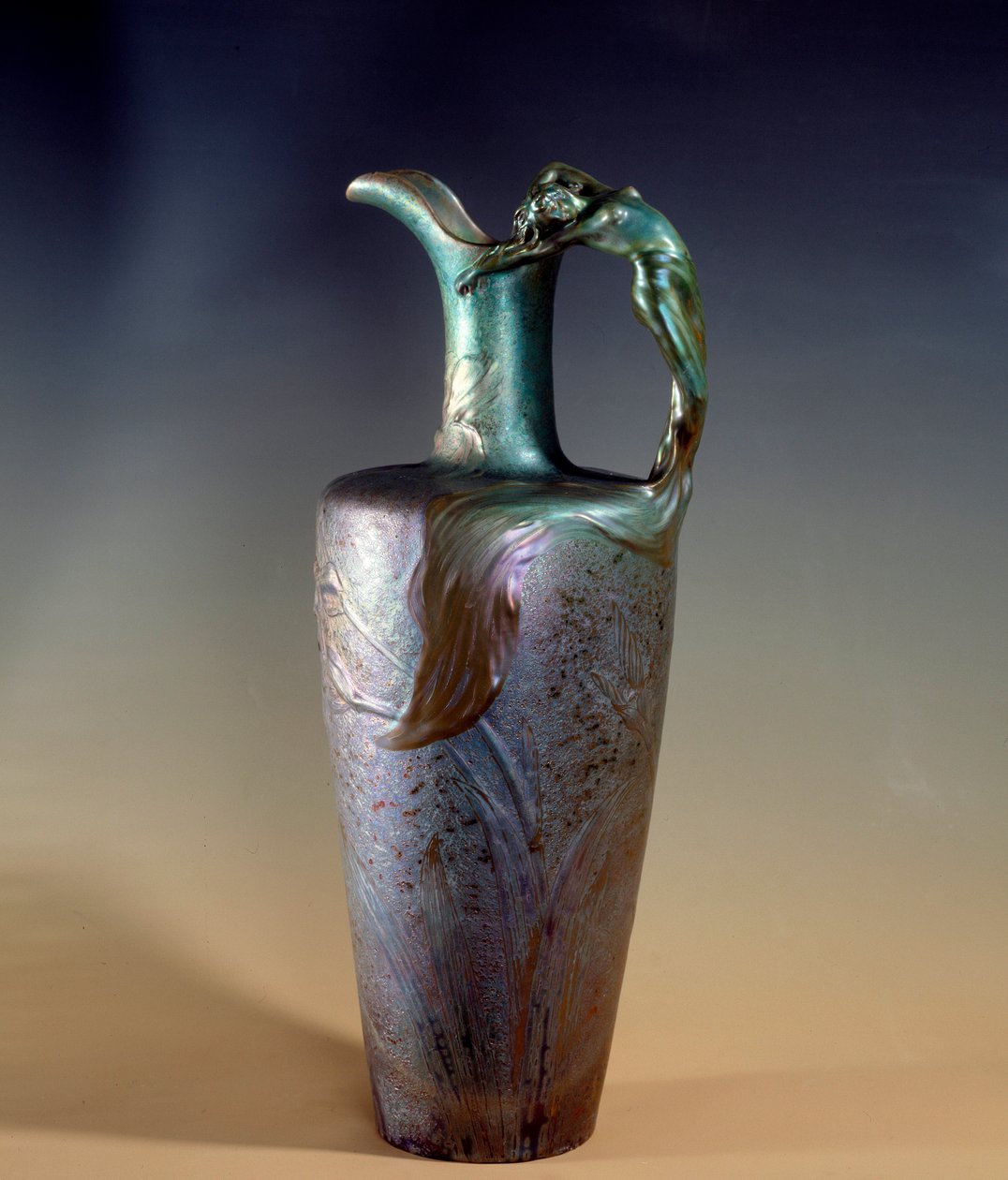 Art nouveau: Clement Massier (1845-1917) keramiikka ja metalliset kattokruunut 1893-1894 Pariisi, Musee d