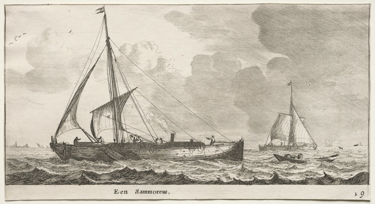 Erilaisia ​​laivoja ja näkymiä Amsterdamista (Verscheÿde Schepen en Gesichten van Amstelredam), Osa II: Kauppias tekijältä Clement de Jonghe