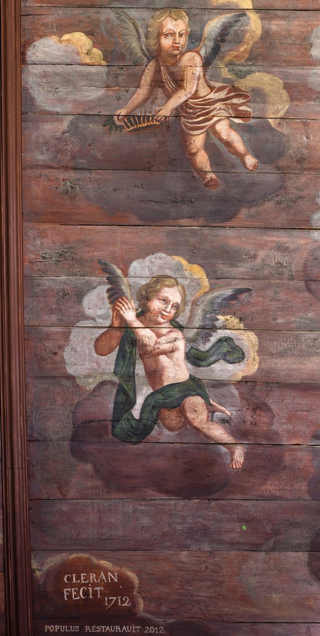 Locquirec (Finistère) / Saint-Jacquesin kirkko, maalattu holvipanelointi (kuva) tekijältä Cleran