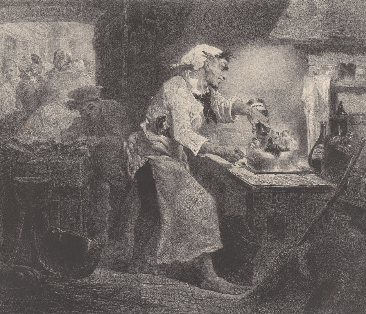 Paholaisen tyttäret, n. 1848-62. tekijältä Célestin Nanteuil