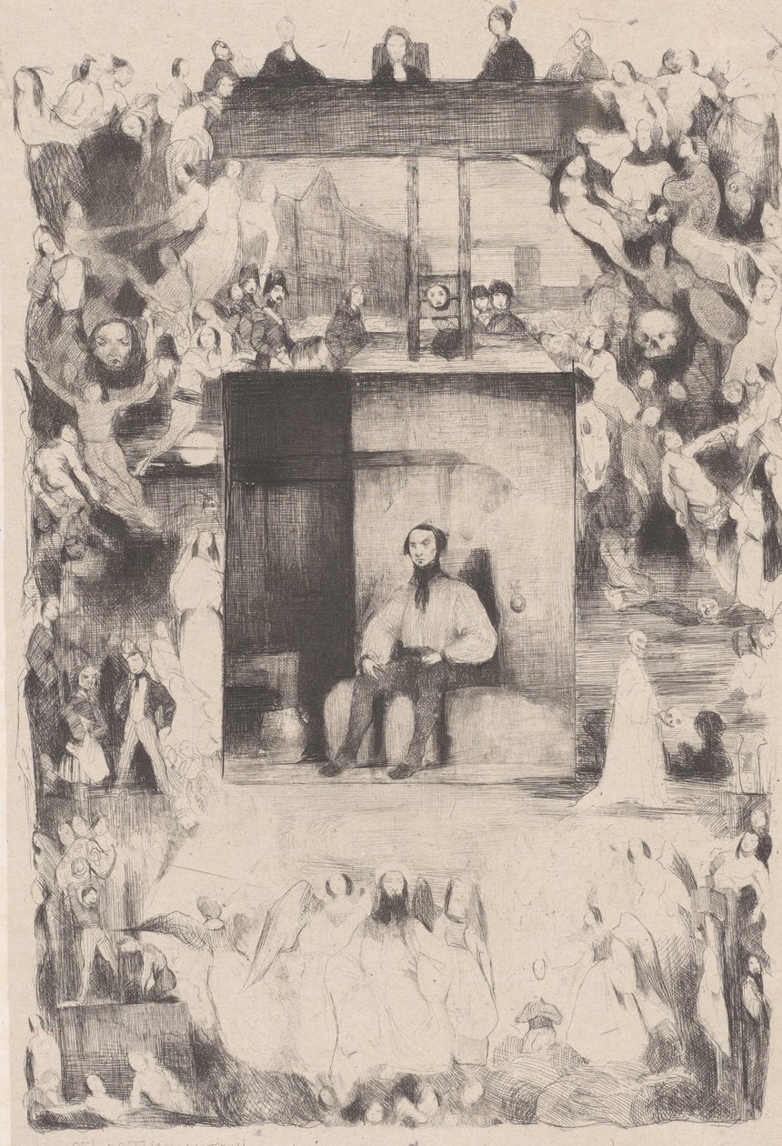 Tuomitun viimeinen päivä, 1833. tekijältä Célestin Nanteuil