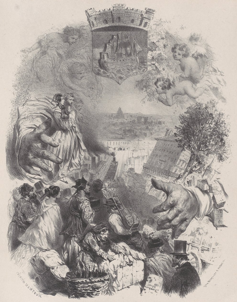 Nimisivu muinaisille ja moderneille taiteilijoille, Vol. IX, n. 1848-62. tekijältä Célestin Nanteuil