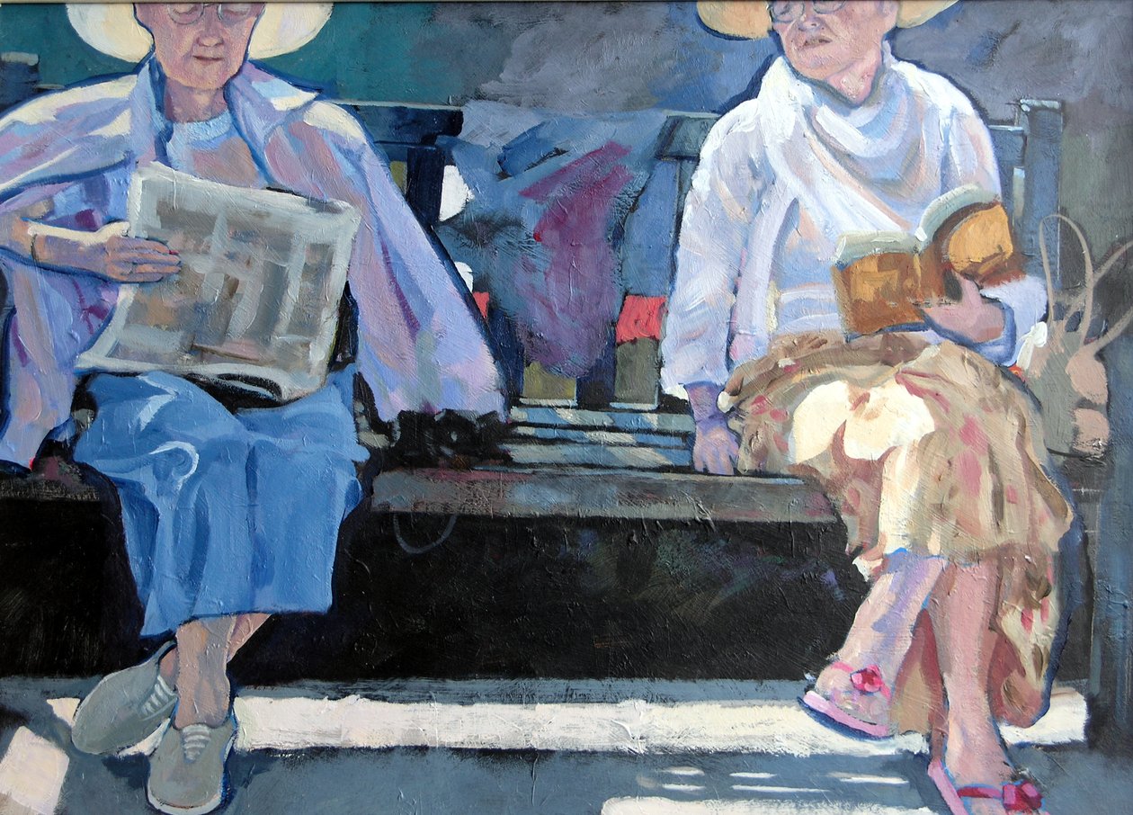 Penkki, 2007 (akryyli aluksella) tekijältä Clive Metcalfe