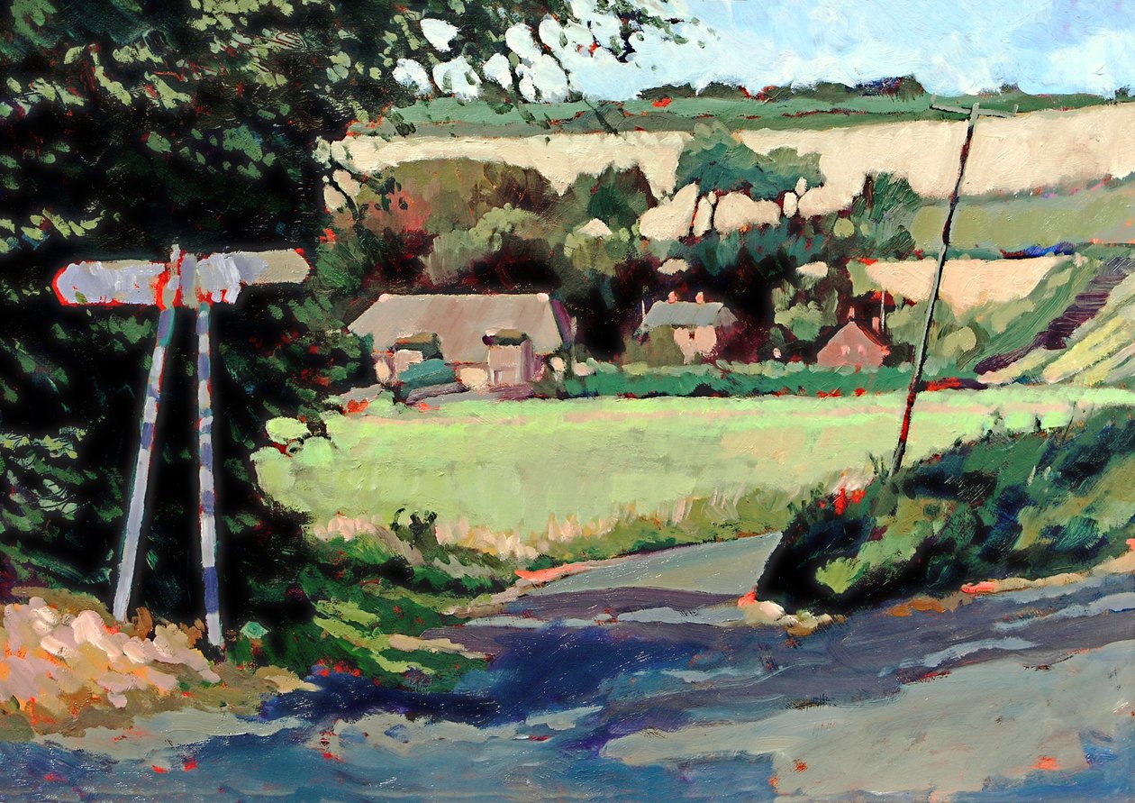 Kent Landscape Ripple, 2007 (akryylia aluksella) tekijältä Clive Metcalfe