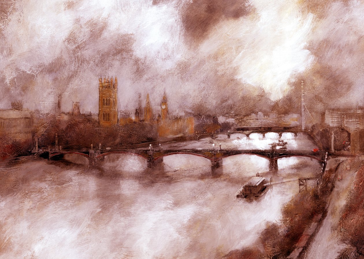 Lambeth, 2007 (akryylia levyllä) tekijältä Clive Metcalfe