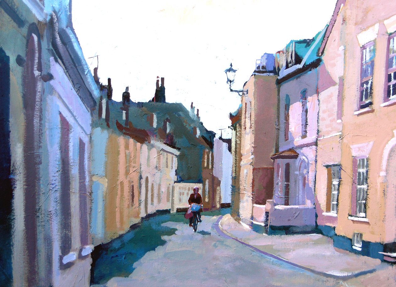 Middle St, Deal, 2007 (akryyli aluksella) tekijältä Clive Metcalfe