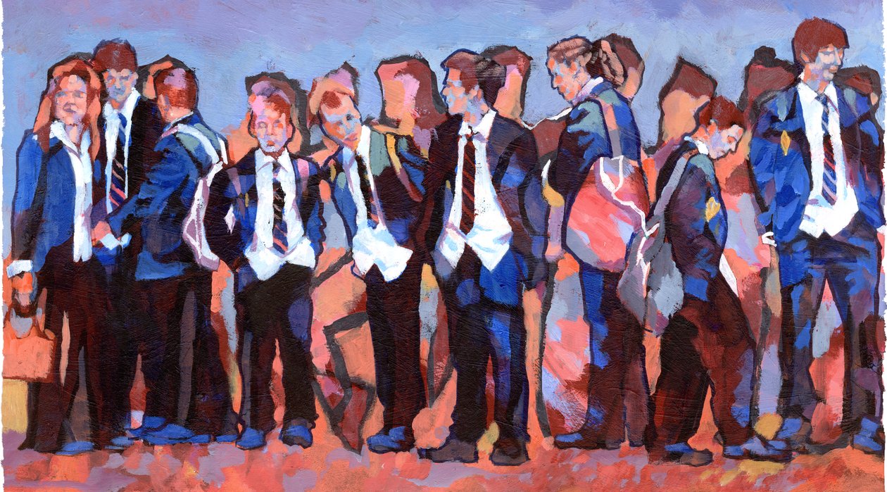 Alusta, 2007 (akryylia aluksella) tekijältä Clive Metcalfe