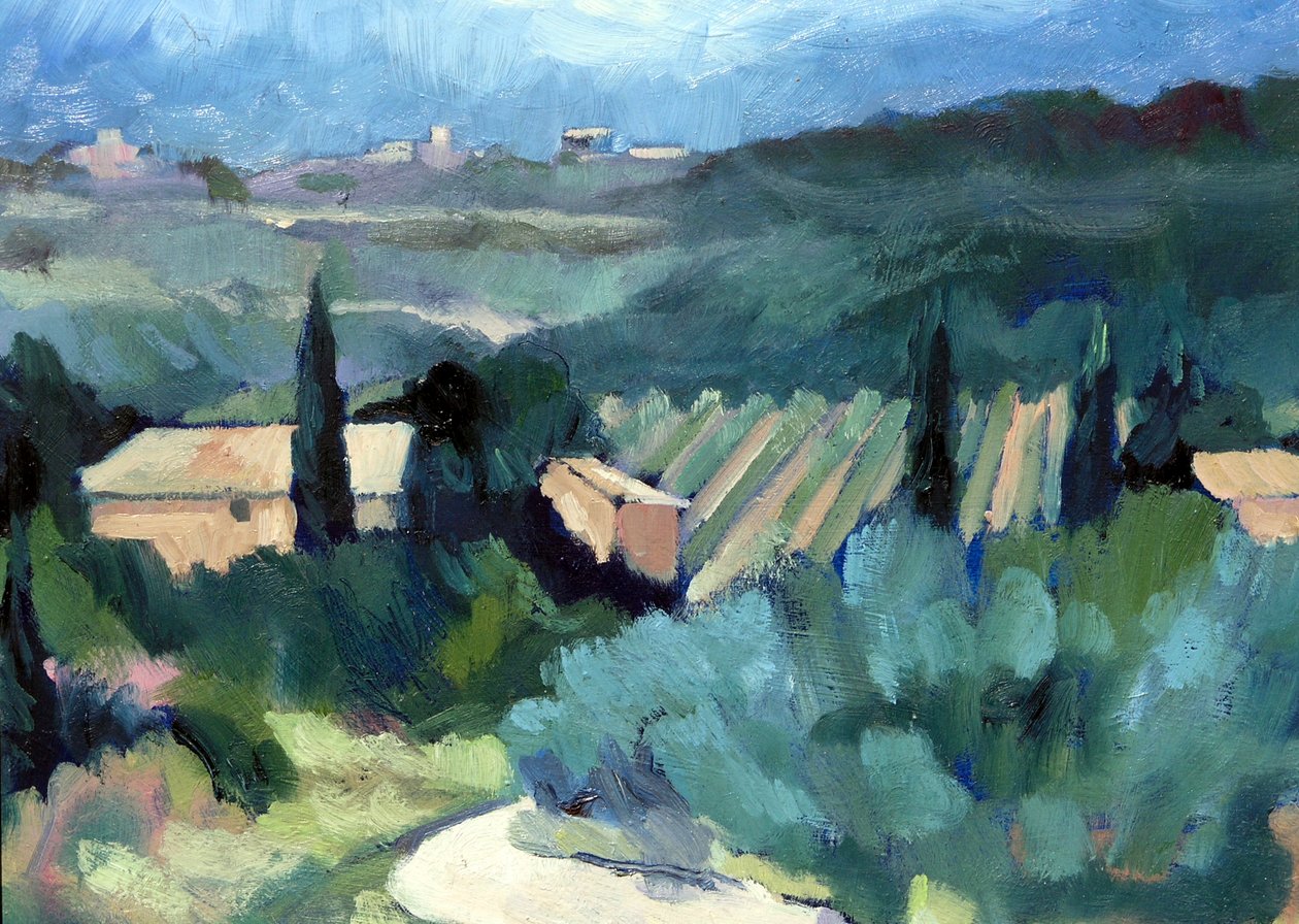 Toscana 3, 2007 (akryylia aluksella) tekijältä Clive Metcalfe