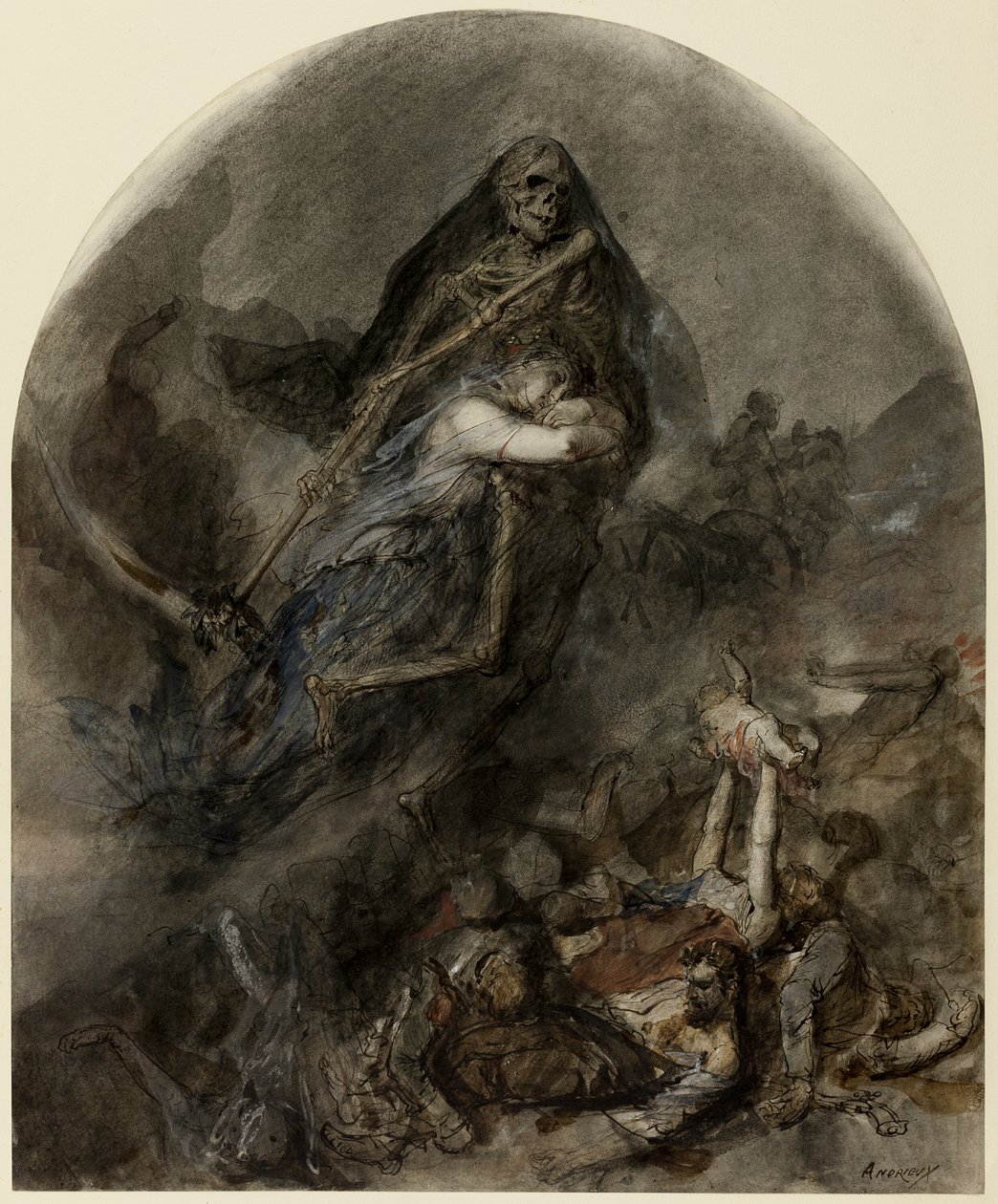 Kuoleman allegoria tekijältä Clément Auguste Andrieux