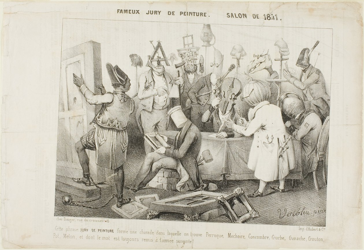 Kuuluisa maalausraati. Vuoden 1841 salonki tekijältä Clément Pruche