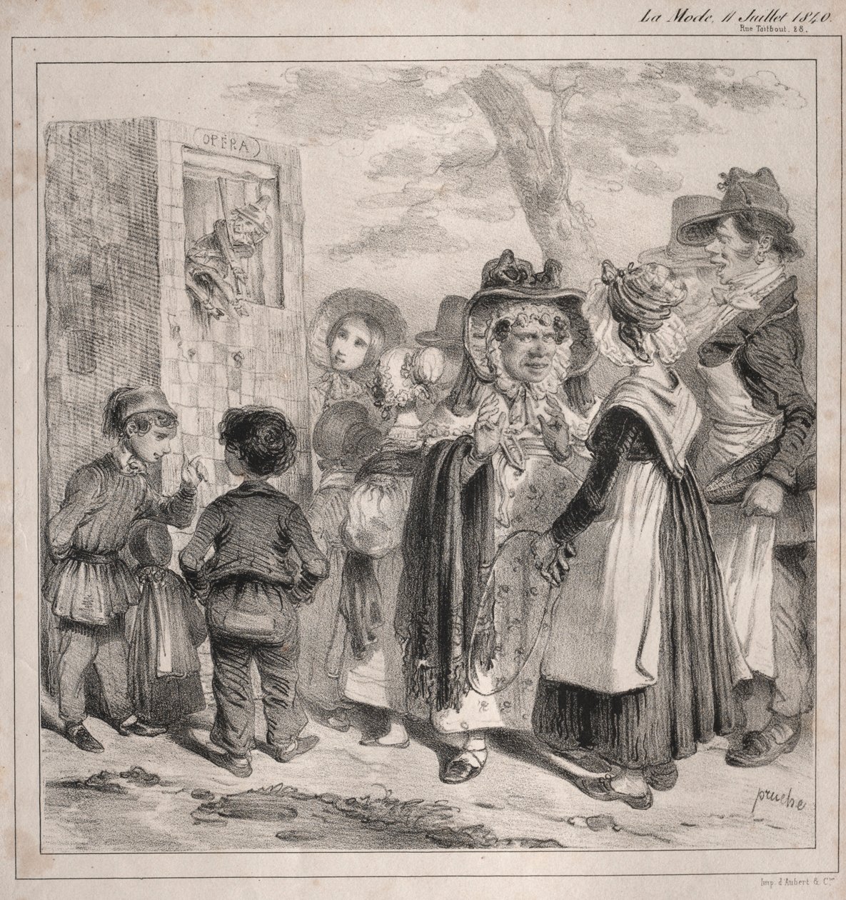 Näetkö rakkaani! nämä nuket leikkivät poliisit ohjaamaan..., 1840. tekijältä Clémente Pruche