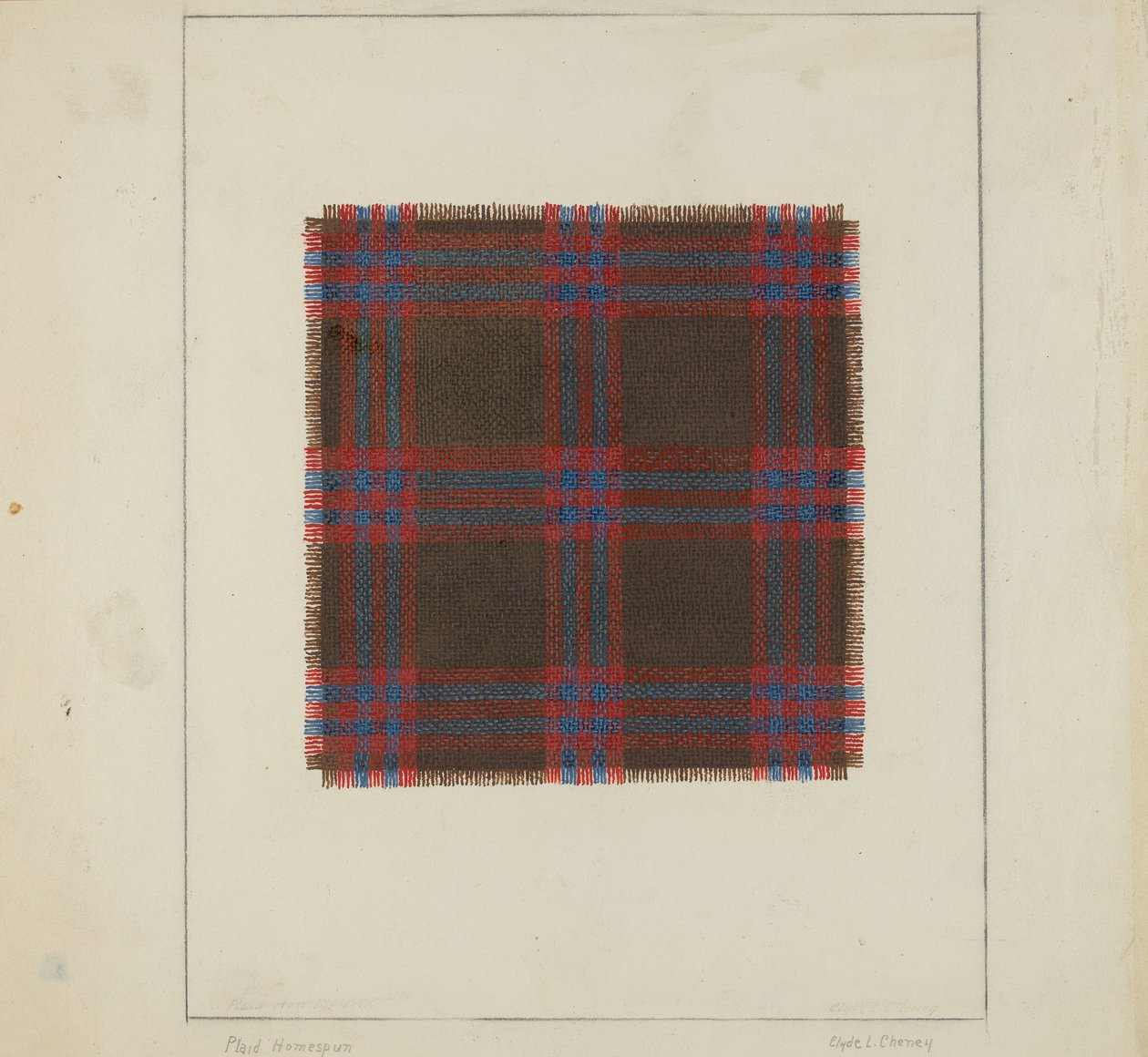 Plaid Homespun tekijältä Clyde L. Cheney