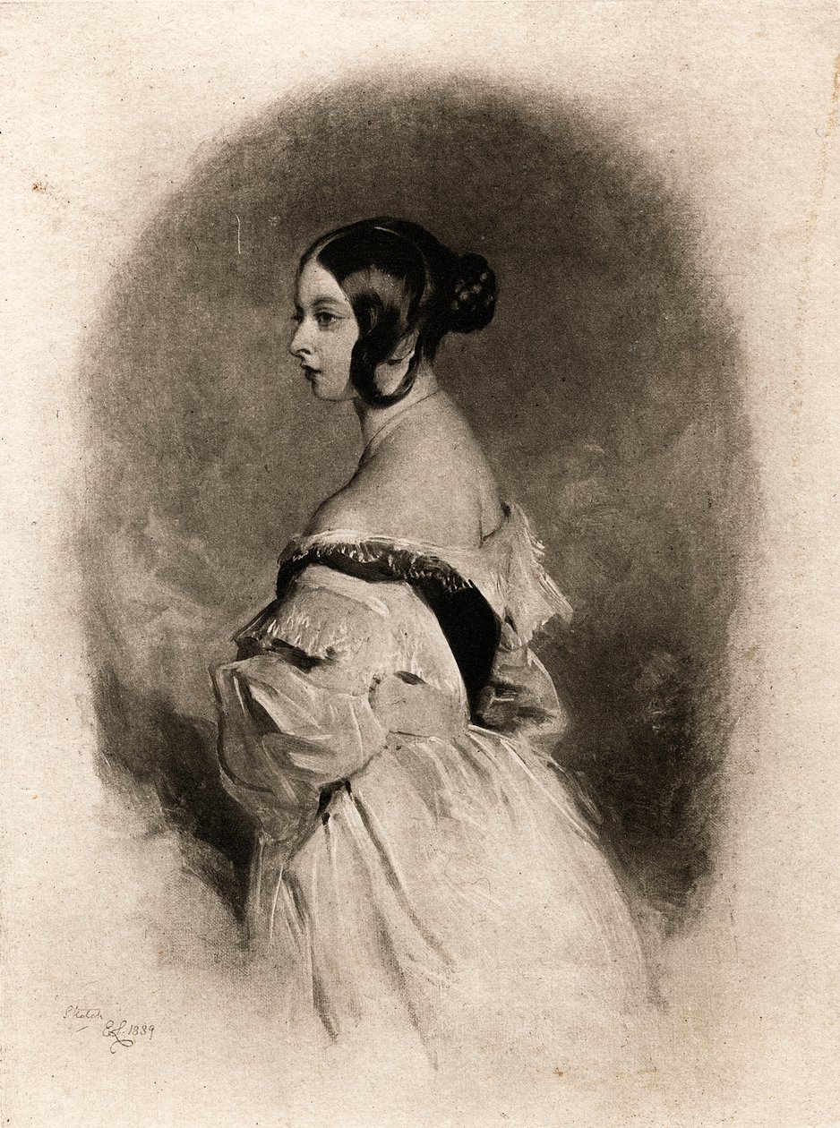 "Kuningatar Victoria 20-vuotiaana", 1800-luku tekijältä Cockerell