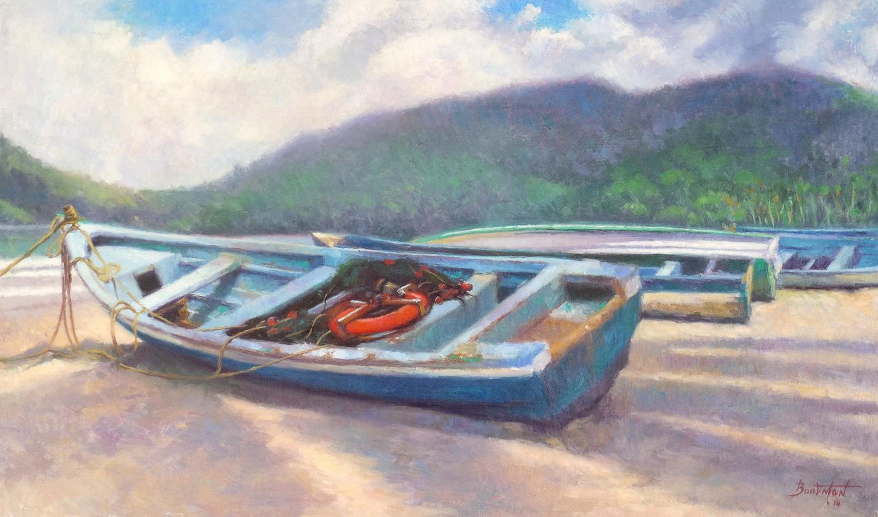 Beached, 2014, (öljy pellavalle) tekijältä Colin Bootman
