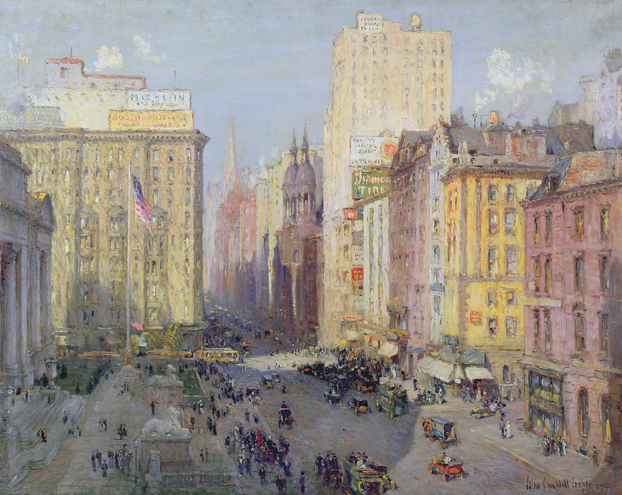 Fifth Avenue, New York, 1913 tekijältä Colin Campbell Cooper