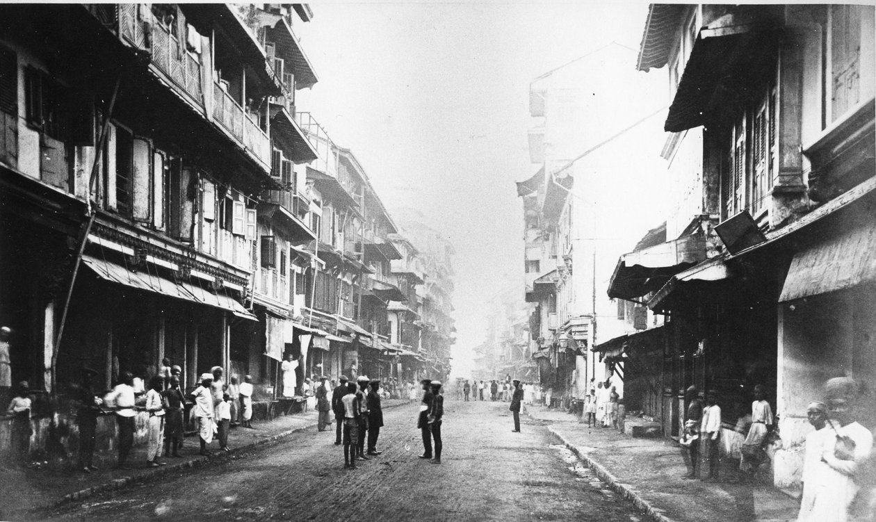 Bora Bazar Street, Mumbai, noin 1870-luku tekijältä Colin Roderick Murray