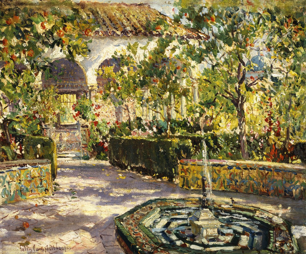 Alcazar Gardens, Sevilla tekijältä Colin Campbell Cooper