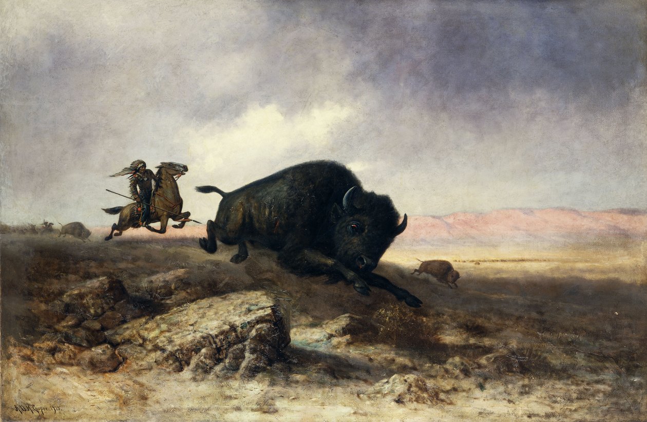 Buffalo Hunt tekijältä Colin Campbell Cooper