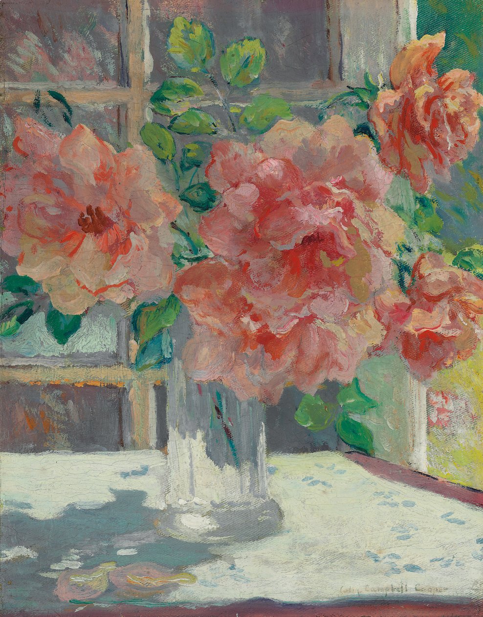 Ruusut (öljy kankaalle) tekijältä Colin Campbell Cooper