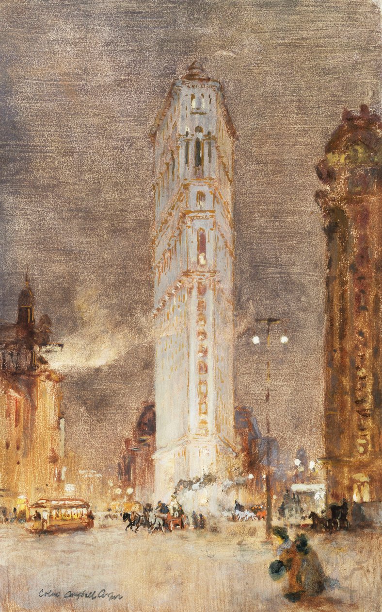 Flat Iron Building, New York tekijältä Colin Campbell Cooper