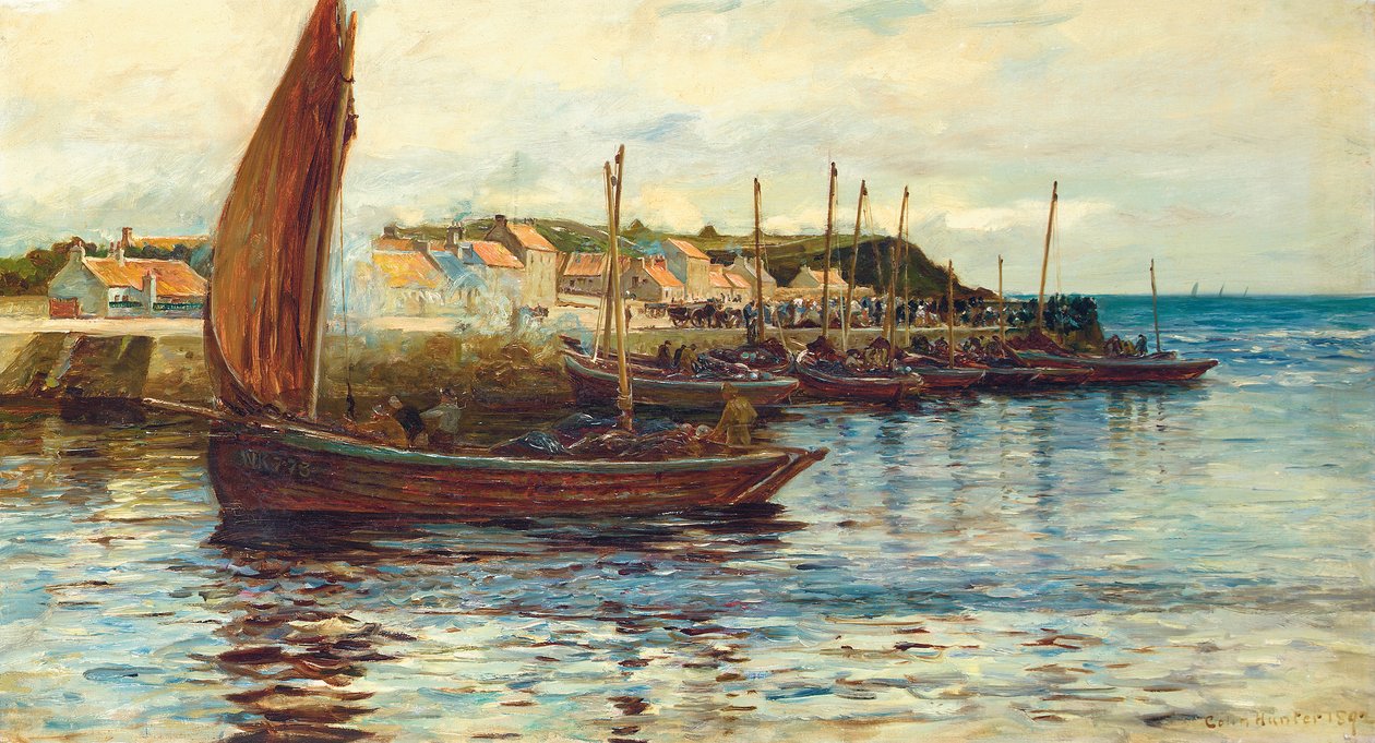 Toimitus Obanin satamassa, 1892 tekijältä Colin Hunter