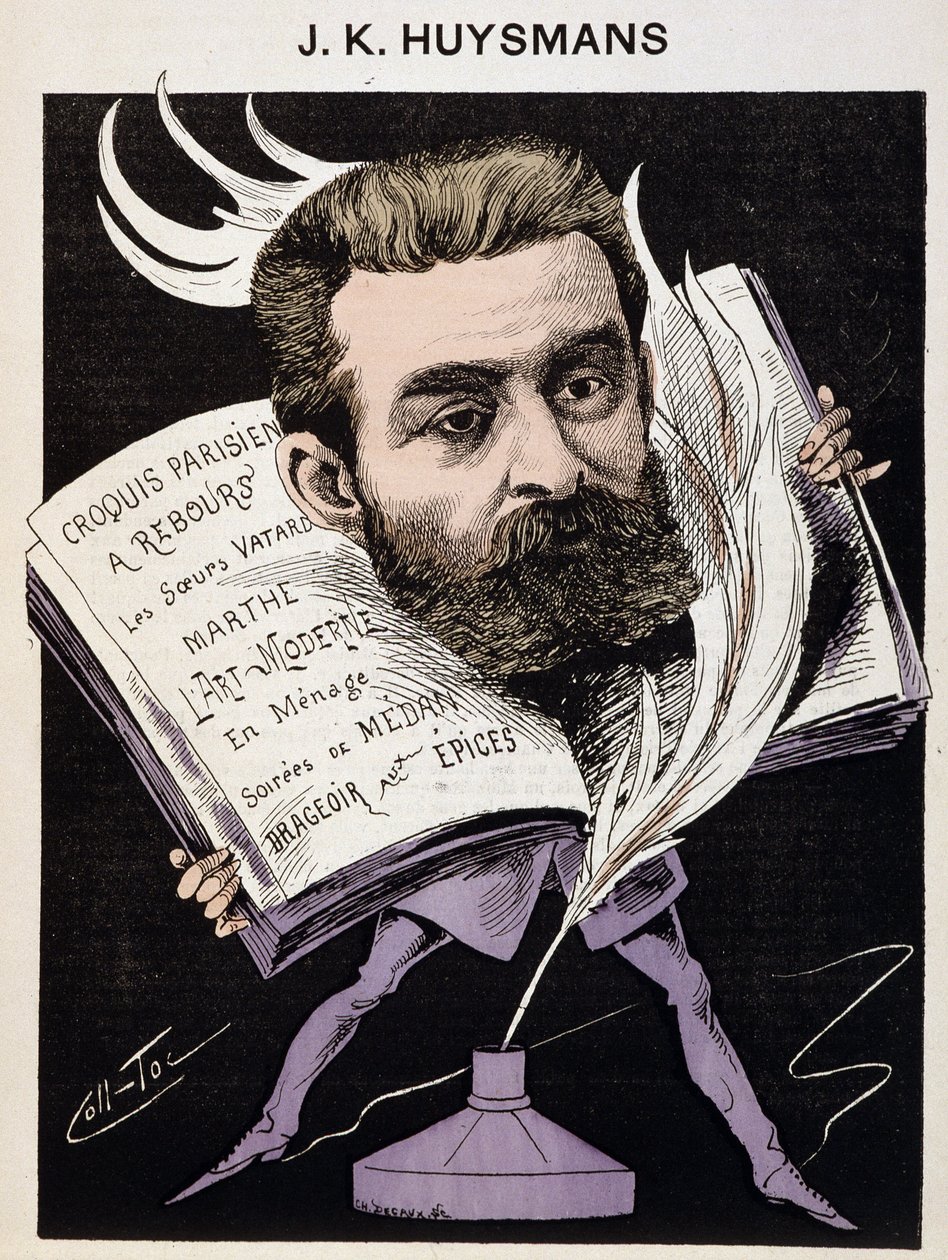 Sarjakuva Joris Karl (Joris-Karl) Huysmans (1848-1907) - elokuvassa "Tämän päivän miehet". tekijältä Coll Toc