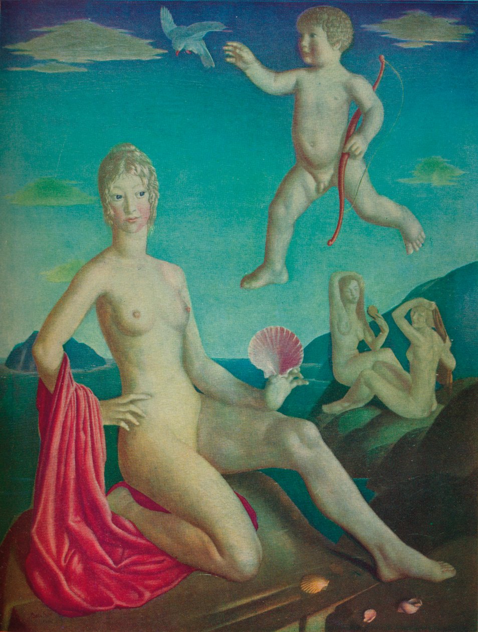 "Venus ja Cupid", 1924 tekijältä Collin Unwin Gill