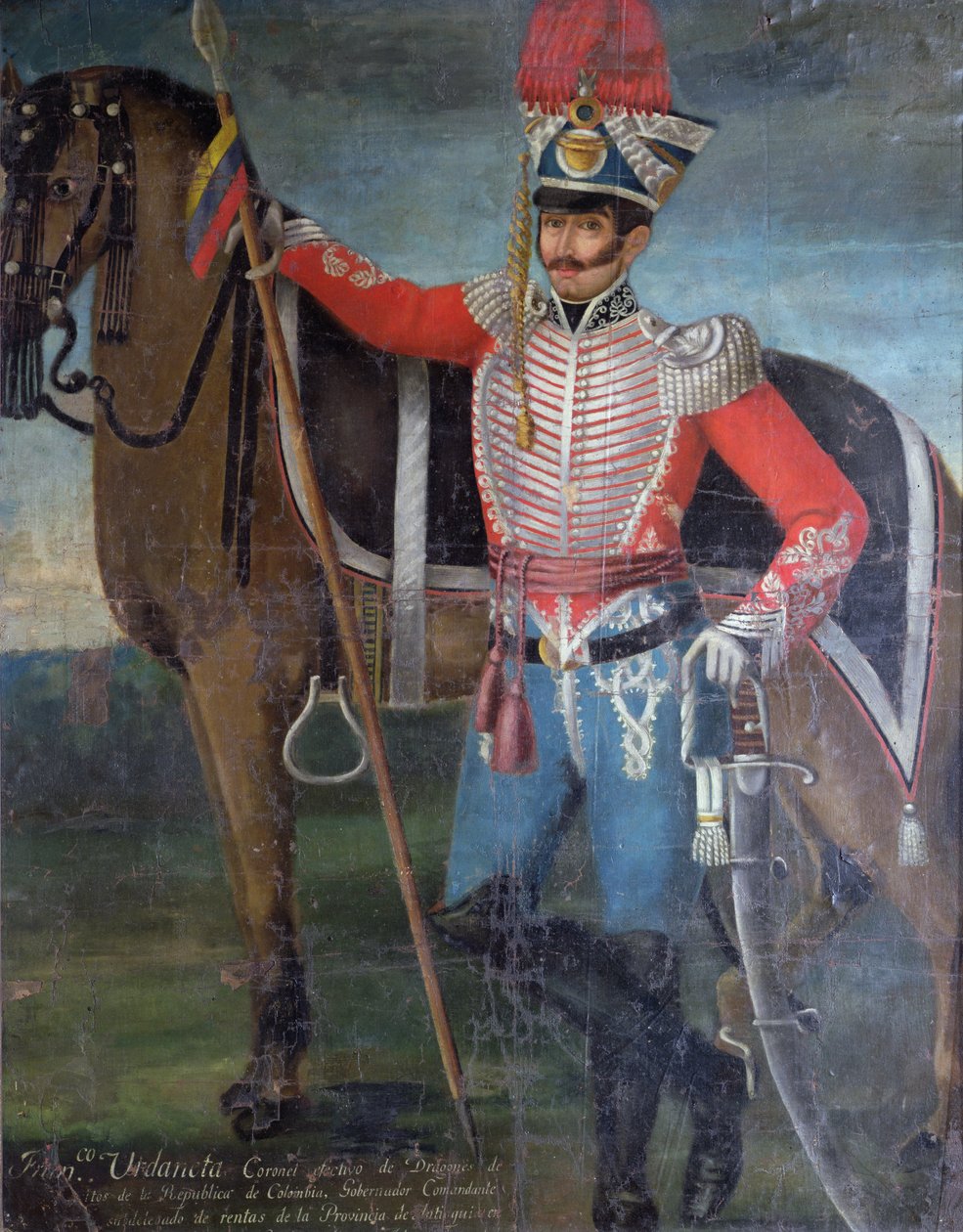 Francisco Urdaneta, Dragoonsin eversti, 1822 tekijältä Colombian School
