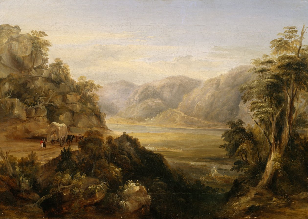 Wisemans Ferry vuonna 1838 tekijältä Conrad Martens