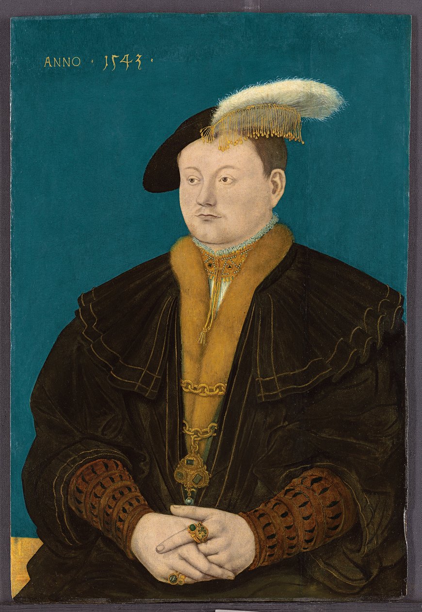 Friedrich Magnus I von Solms-Laubachin muotokuva, 1543 tekijältä Conrad Faber