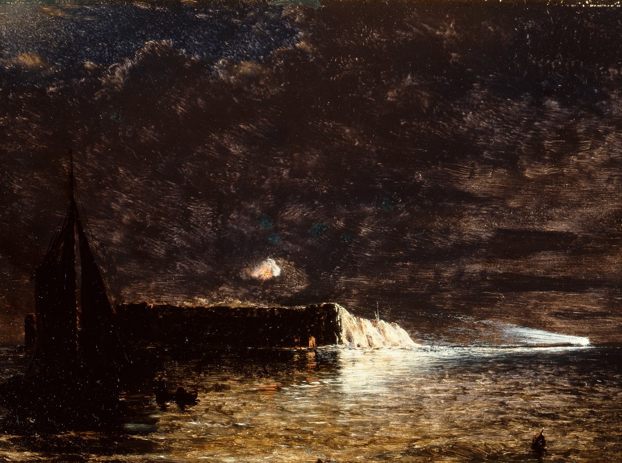 Yöpommitus, Fort Sumter, 10. joulukuuta tekijältä Conrad Wise Chapman