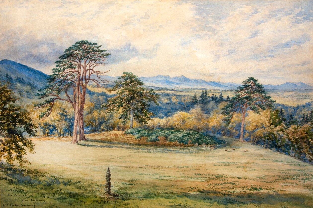 Ben Vorlich alkaen Inveraray (vesiväri) tekijältä Constance Frederica Gordon Cumming