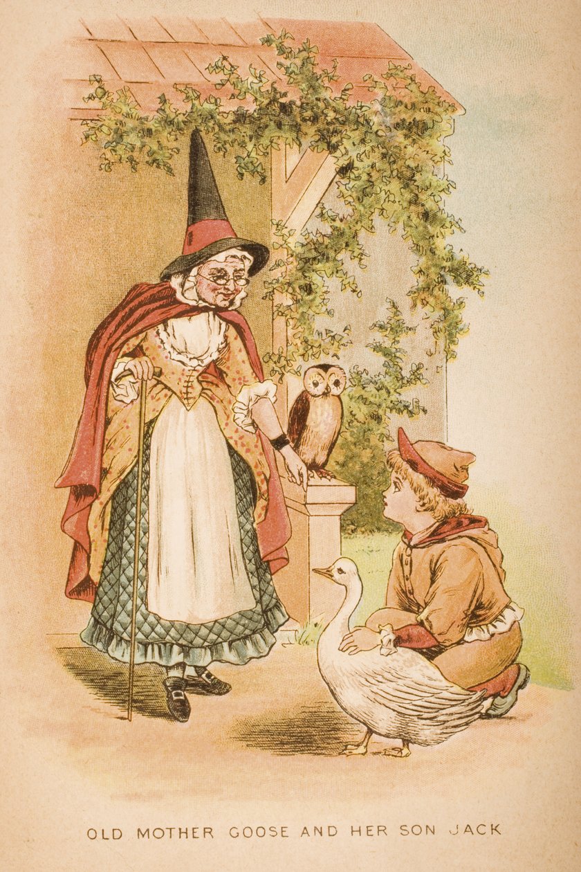 Old Mother Goose ja hänen poikansa, Jack, Frederick Warne und Co:n julkaisijan "Old Mother Goose