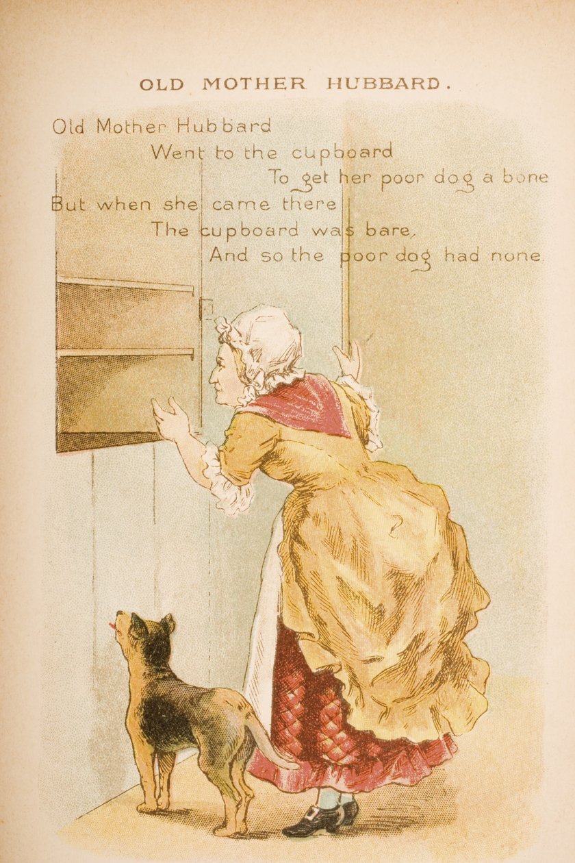 Old Mother Hubbard, julkaisusta "Old Mother Goose