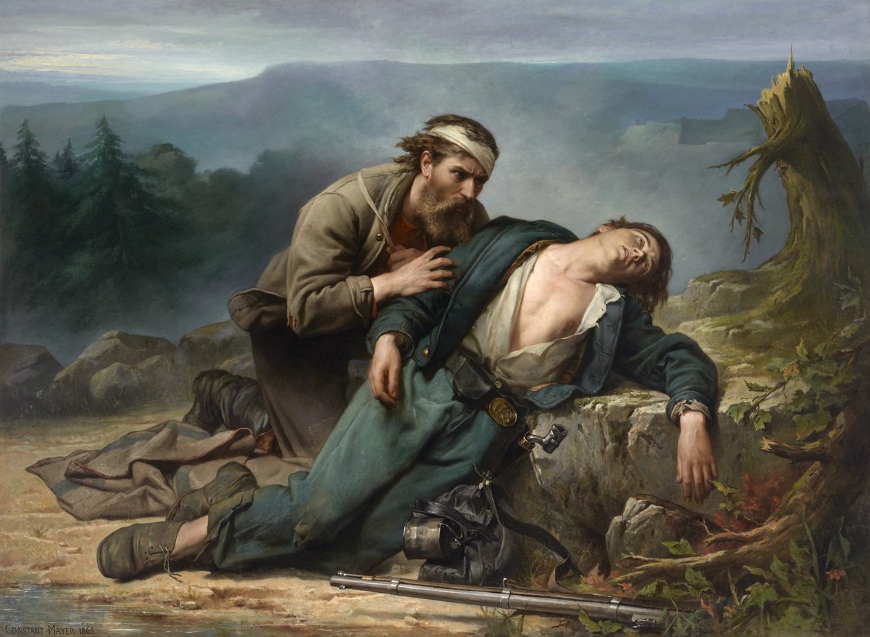 Tunnustus: Pohjoinen ja Etelä, 1865 tekijältä Constant Mayer