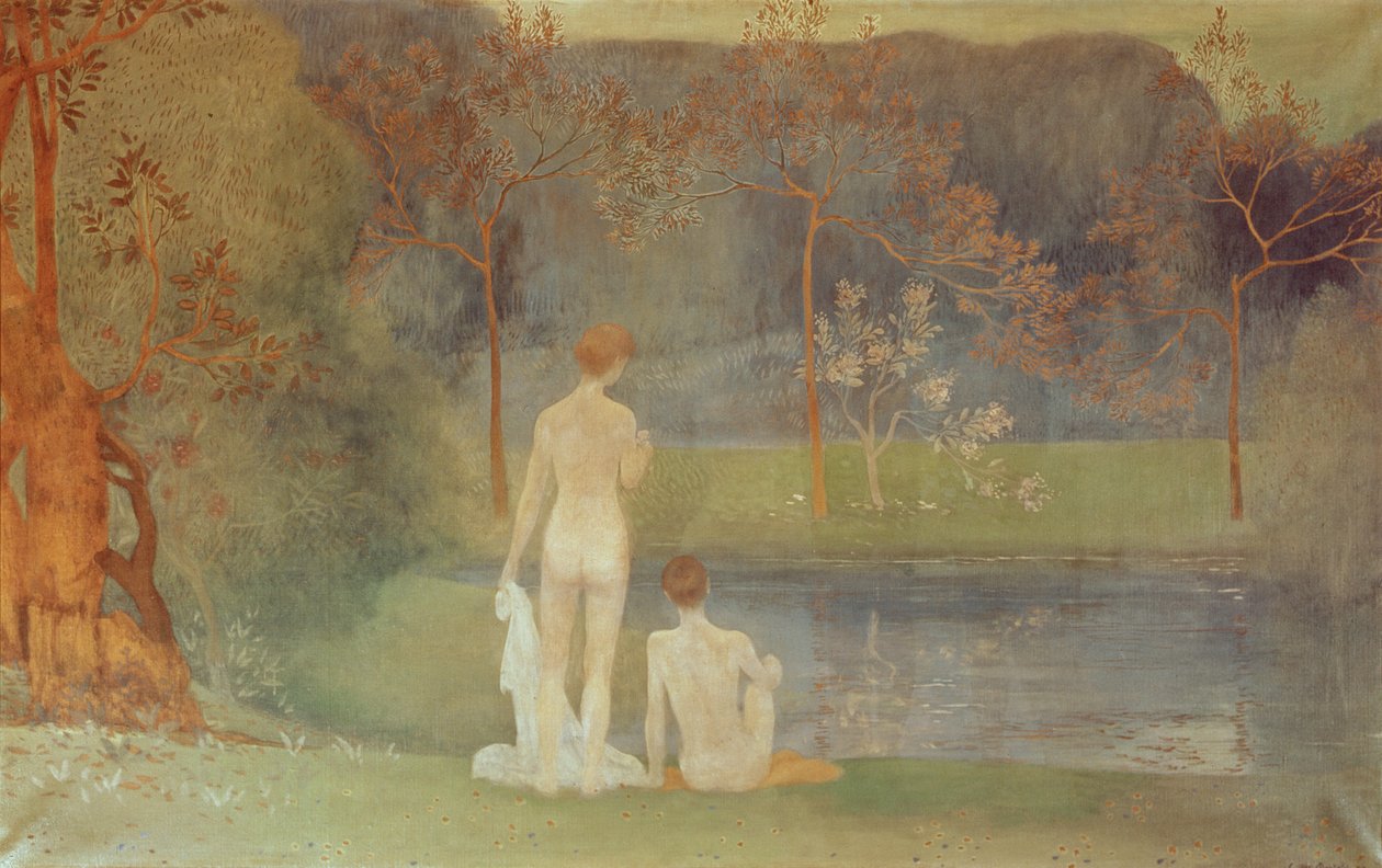 Paratiisin puutarha (Jardin du Paradis), 1904 tekijältä Constant Montald