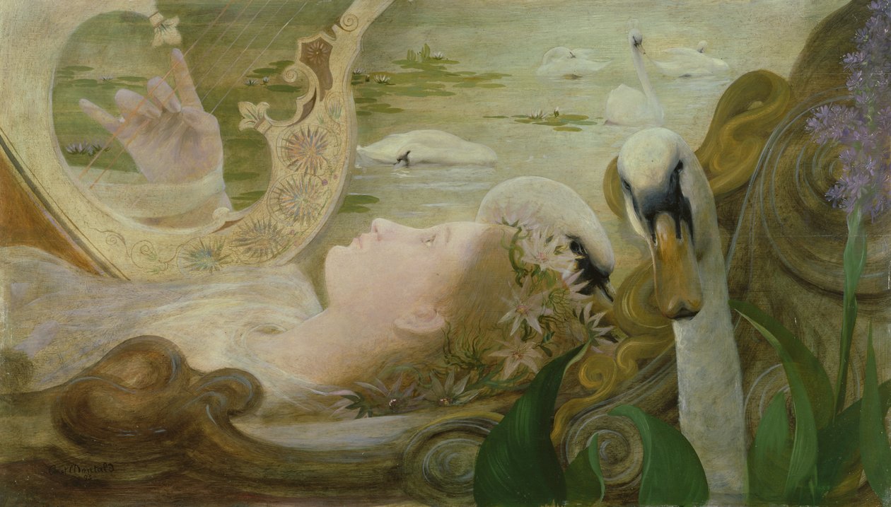 Ophelia, 1893 tekijältä Constant Montald