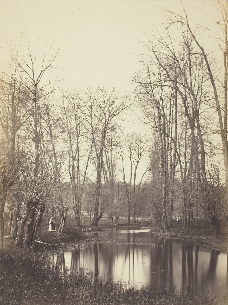Etang et Fermiere -allas ja maanviljelijän vaimo, n. 1865. tekijältä Constant Alexandre Famin