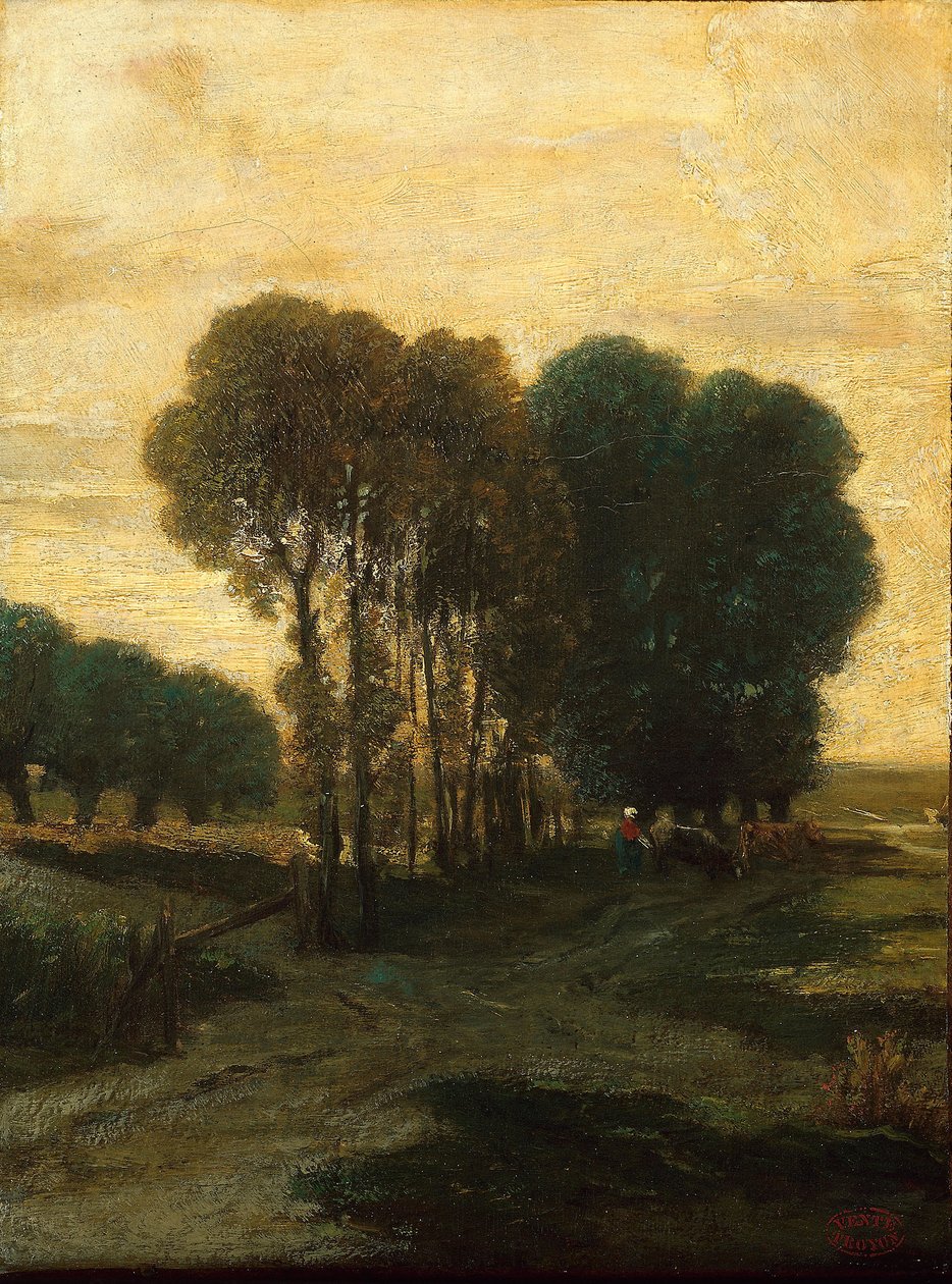 Puuryökkä, noin 1860 tekijältä Constant Emile Troyon