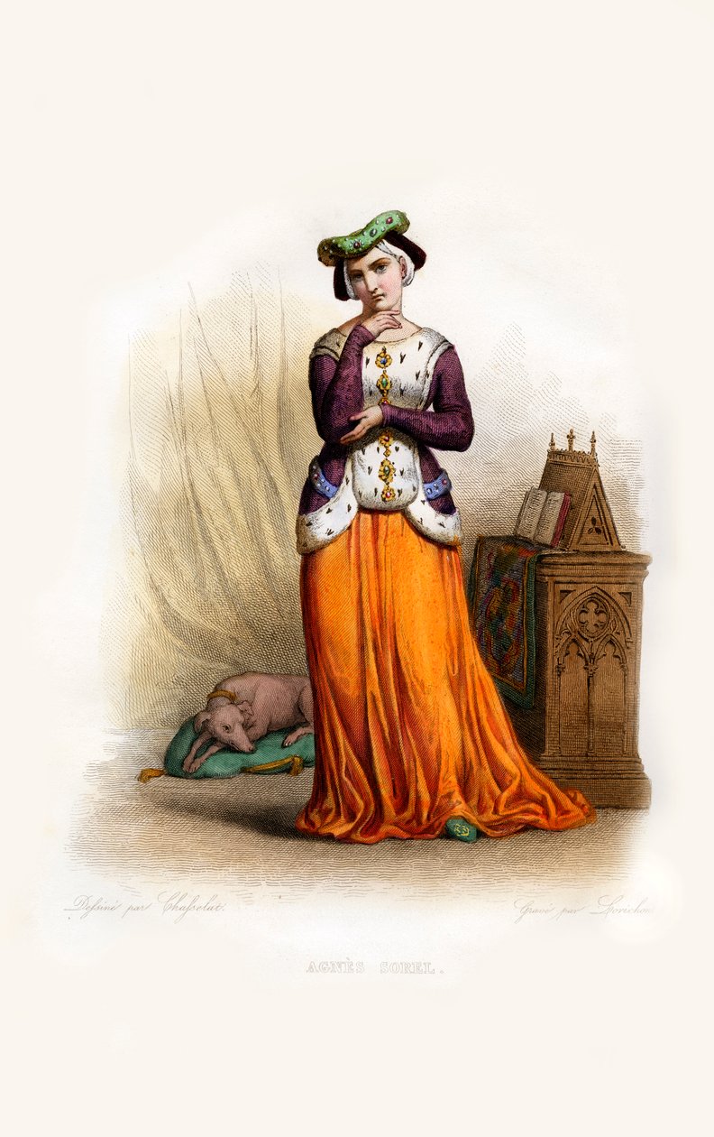 Agnes Sorel tekijältä Constant Louis Antoine Lorichon