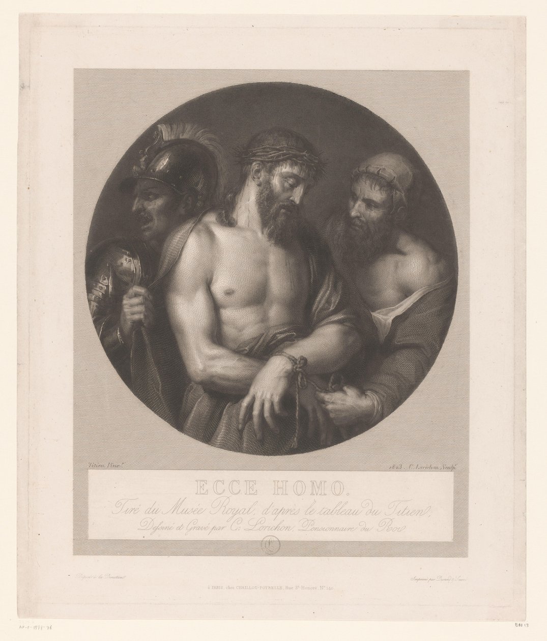 Ecce Homo Ecce Homo (otsikko esineessä) tekijältä Constant Louis Antoine Lorichon
