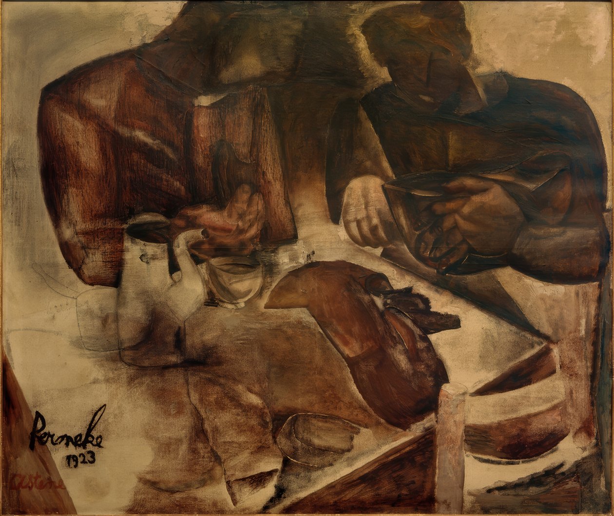 Constant Permeke, "Musta leipä" / Öljy kankaalle, 1923 tekijältä Constant Permeke