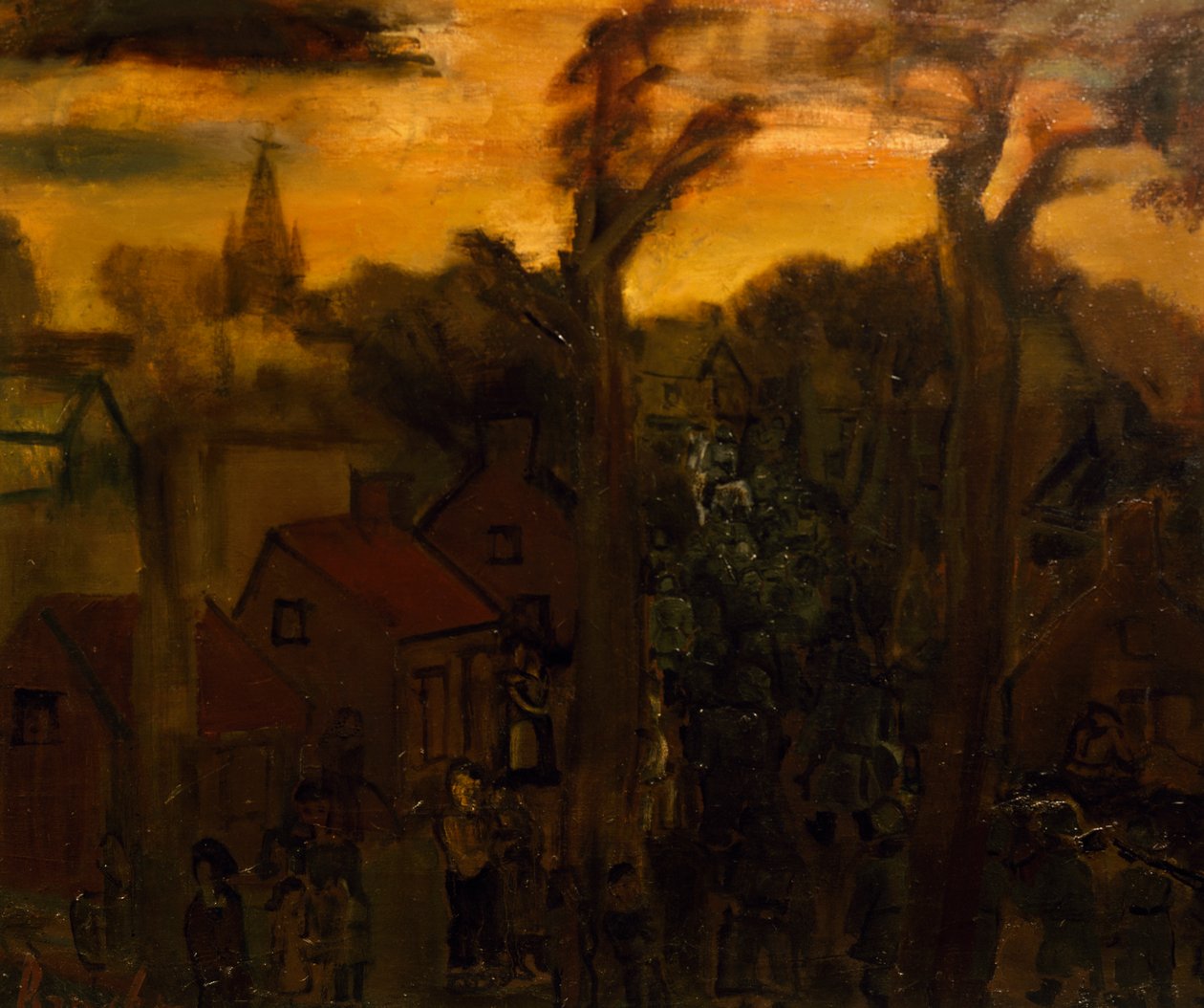 Jabbeke vuonna 1940, kirjoittanut Constant Permeke (1886-1952), öljy kankaalle. Belgia, 1900-luku. tekijältä Constant Permeke
