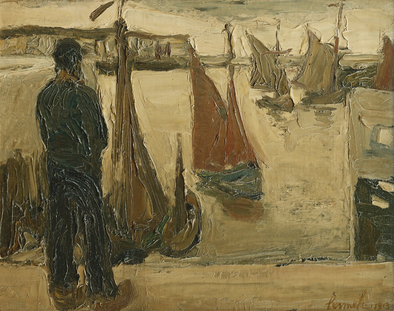 Oostenden satama tekijältä Constant Permeke