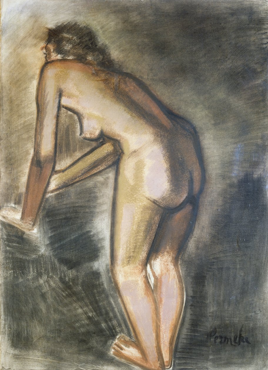 Seisova alaston, kirjoittanut Constant Permeke (1886-1952). Belgia, 1900-luku. tekijältä Constant Permeke