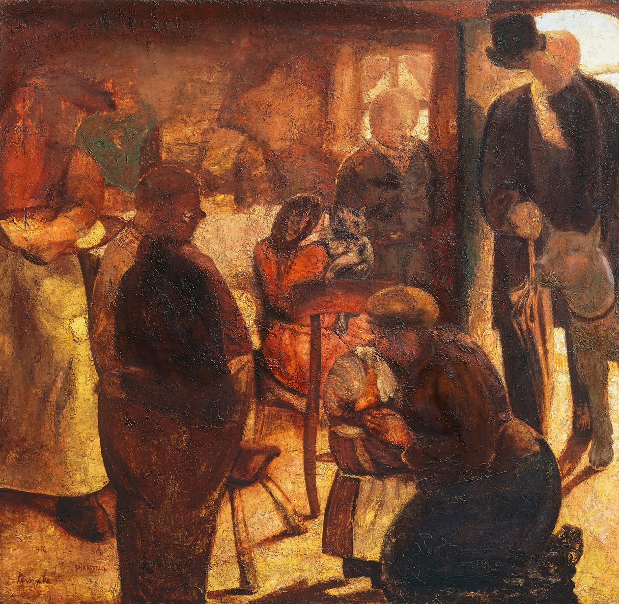 O Estranho, de Constant Permeke (1886-1952), óleo sobre telafinlandês tekijältä Constant Permeke